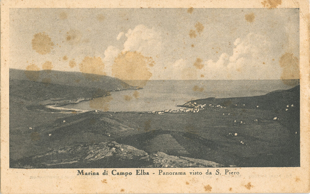 Panorama di Marina di Campo vista da San Piero