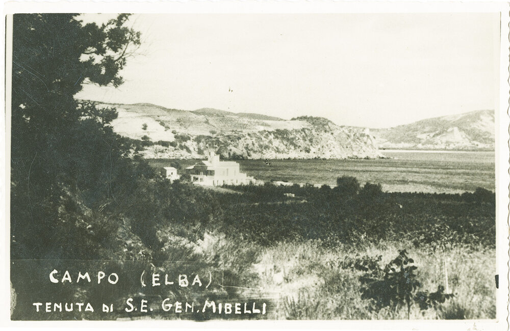 Tenuta del generale Mibelli vicino a Marina di Campo