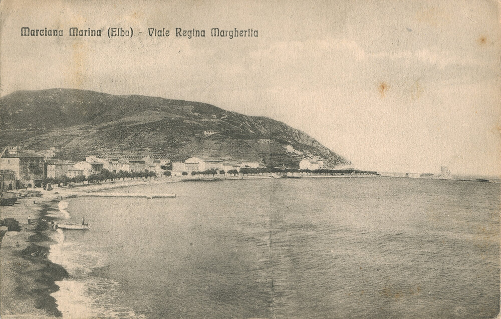 Vista del Viale Regina Margherita a Marciana Marina