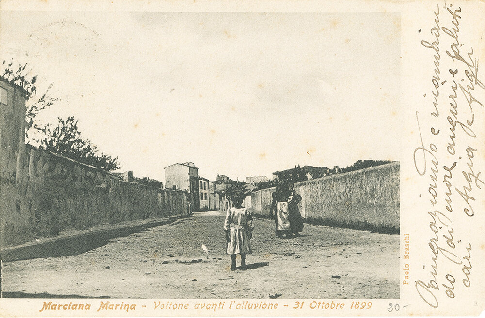 Marciana Marina - Il voltone prima dell'alluvione del 1899