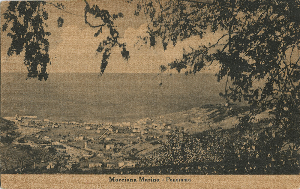 Vista su Marciana Marina dalle colline
